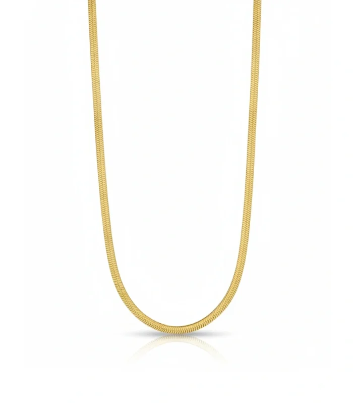 Flat Snake Chain Necklace