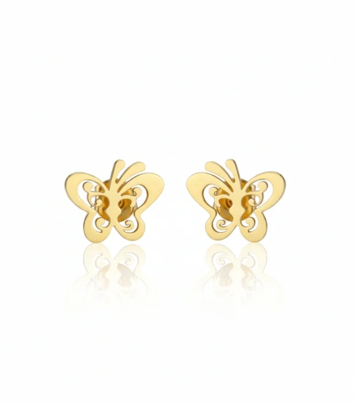Filigree Butterfly Stud Earrings