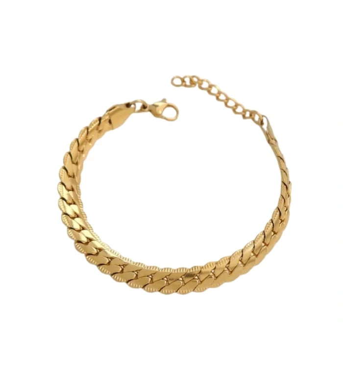 Flat Curb Link Bracelet