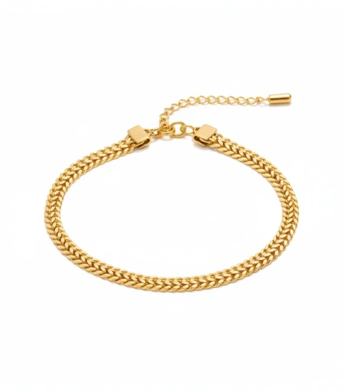 Flat Curb Link Chain Bracelet