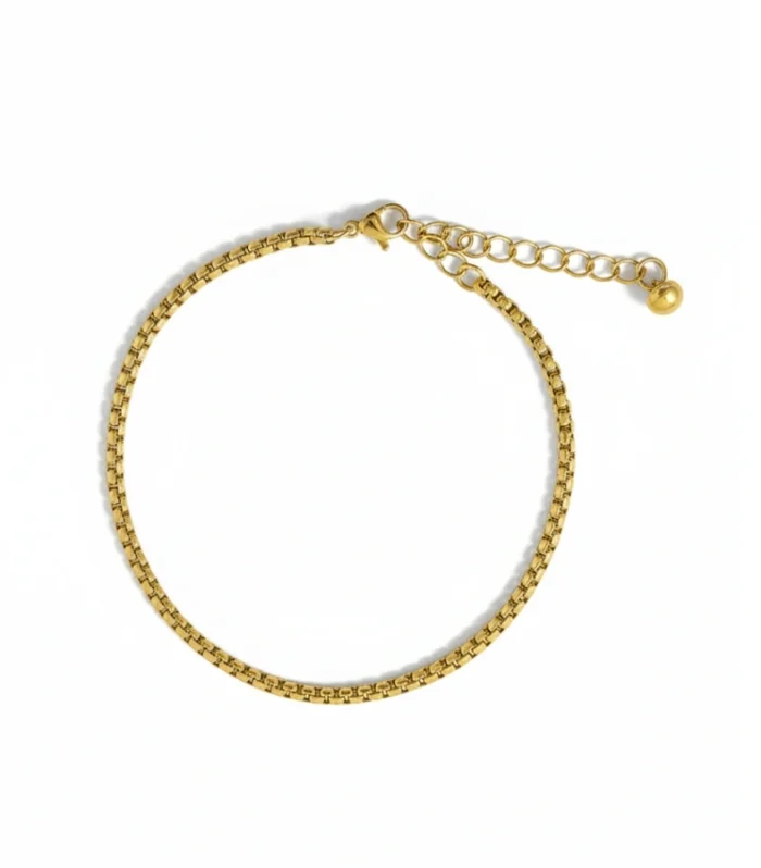 Gold Bead Chain Anklet