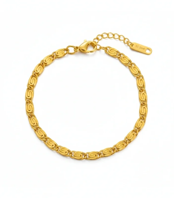 Intricate Filigree Link Chain Bracelet