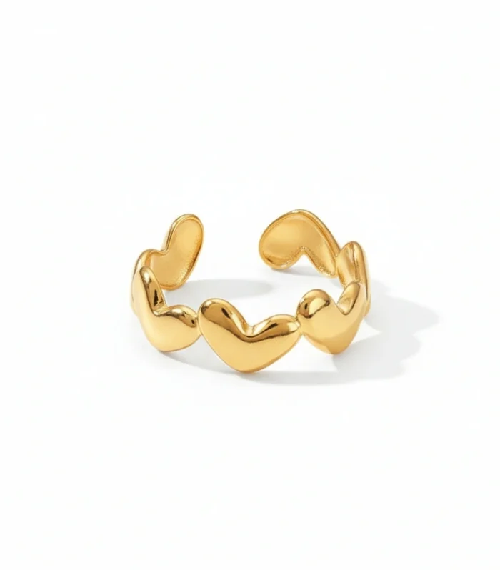 Linked Hearts Ring