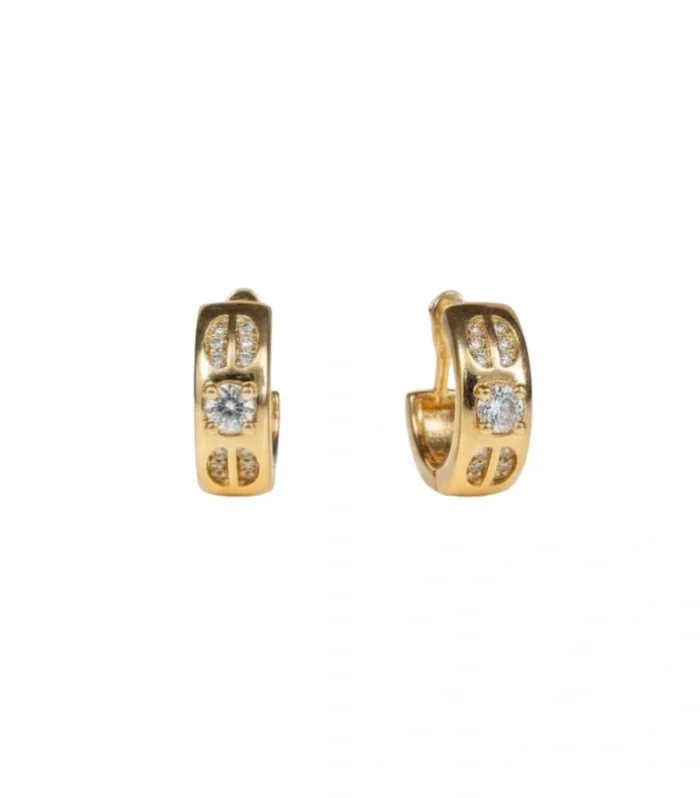 Luxe Sparkle CZ Hoop Earrings