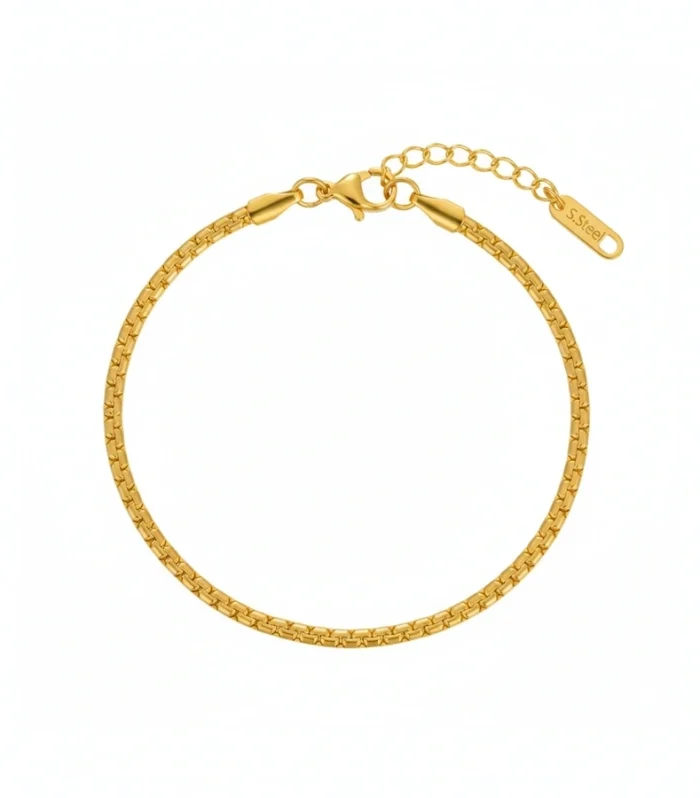 Minimalist Box Chain Bracelet