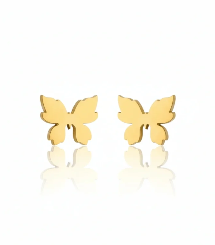 Minimalist Butterfly Stud Earrings