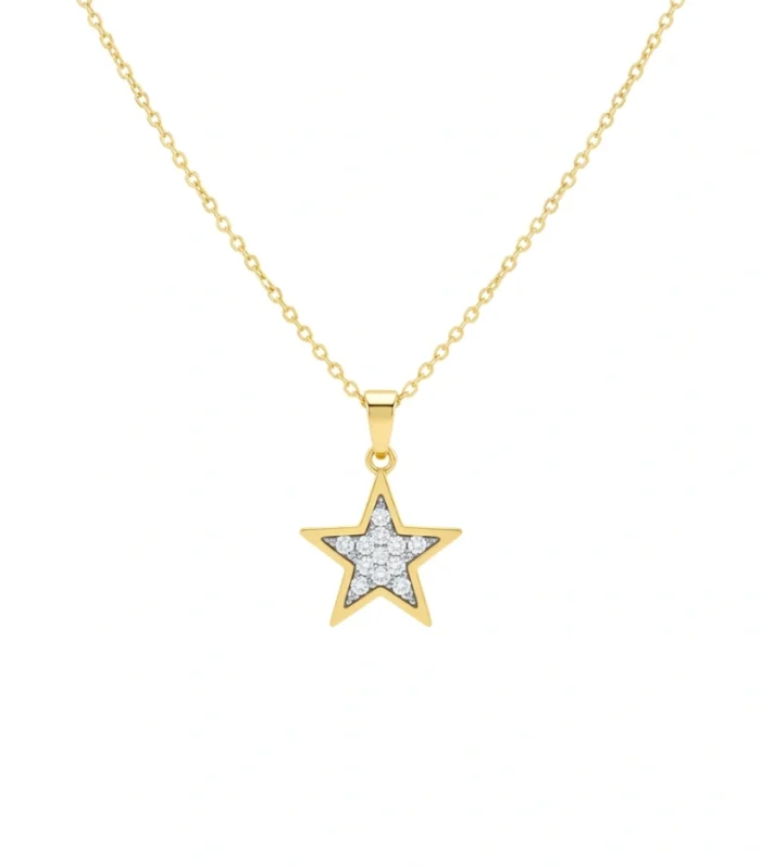 Pave Star Pendant Necklace