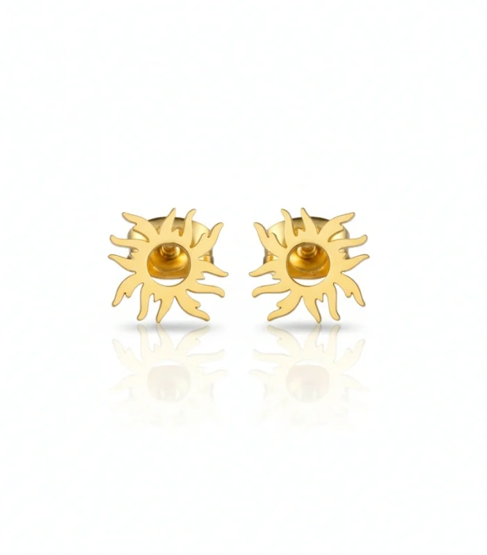 Sunburst Cutout Stud Earrings
