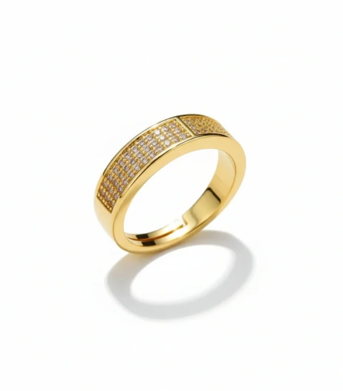 Triple Row Pave Ring