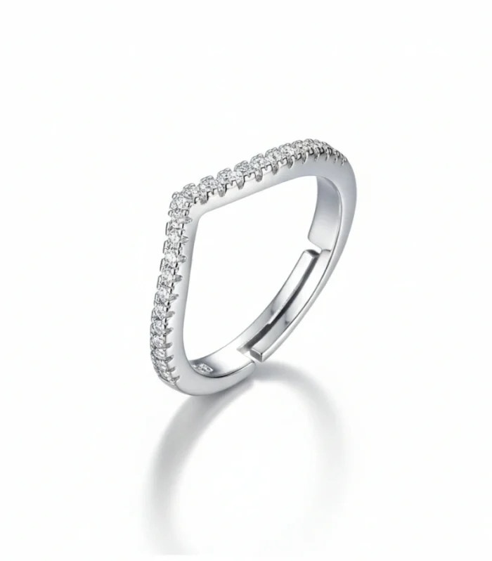 V-Shaped Chevron Ring