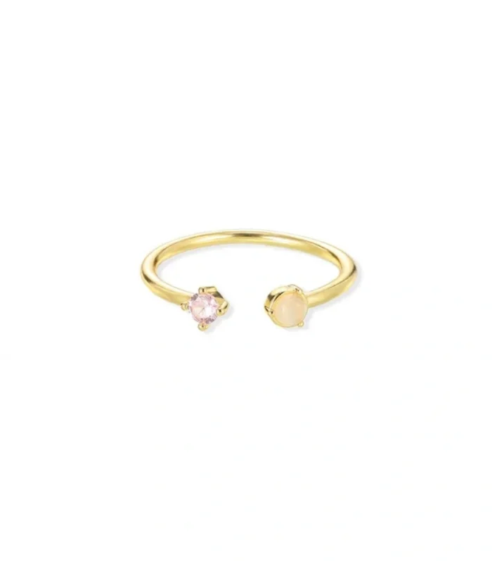 Dual Gemstone Pink Ring
