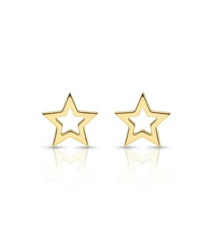 Hollow Star Stud Earrings