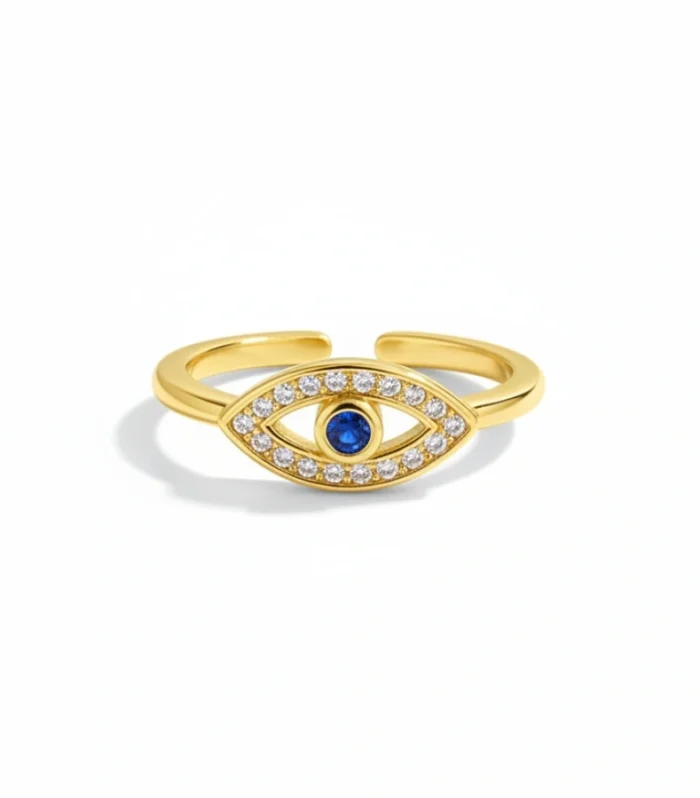 Radiant Evil Eye Crystal Ring